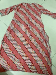 Stylish Pink Striped Kurta
