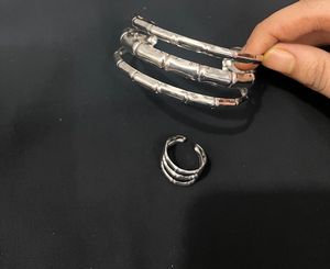 silver Bangle & Ring Set
