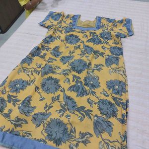 Floral Print Kurta