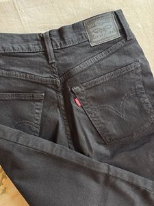 Levi's Black High Waist Wide Leg Jeans