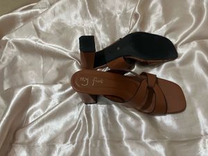 Chic Brown Block Heels
