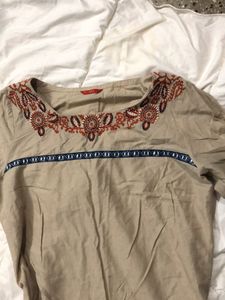 W, Straight printed kurta