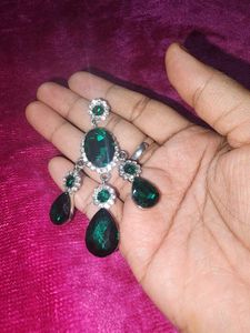 Emerald Green Chandelier Earrings