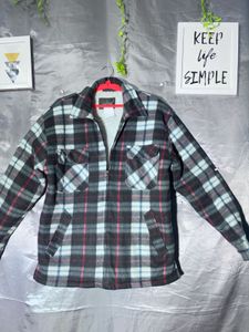 Man's Cozy Plaid Fleece Jacket