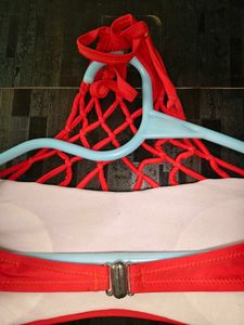 Vibrant Red Strapless Bikini Top