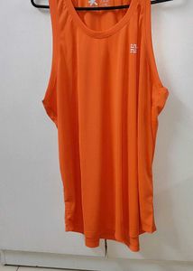 Men's Orange Athletic Tank Top