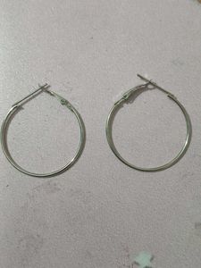 Classic Silver Hoop Earrings