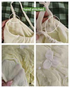 COMBO fairycore / beach ombre green + yellow top