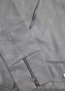 Stylish Grey Biker Jacket