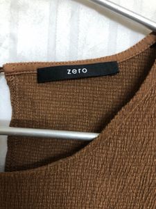 Zero Brown Sleeveless Top