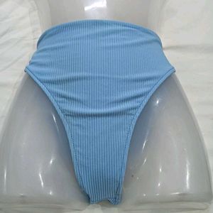 ⭐ Ribbed High-Waisted Bikini Bottom