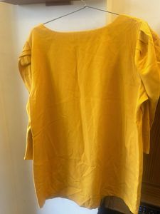 Chic Yellow dress with Unique Sleeve Detail