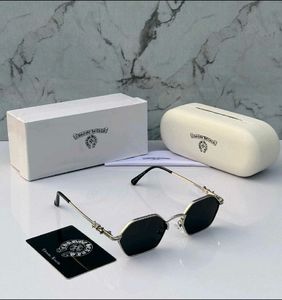 Chrome Hearts Style Hexagonal Sunglasses