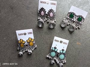 Ethnic Jhumka Earrings Set