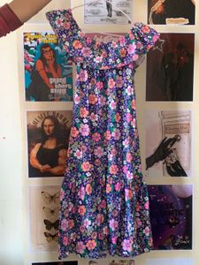 Floral Off-Shoulder Maxi Dress