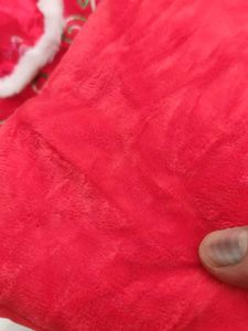 Red Embroidered Kids Jacket