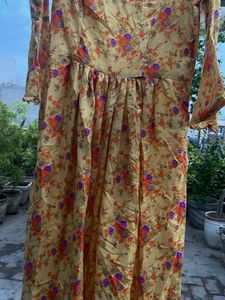Yellow Floral Maxi Dress