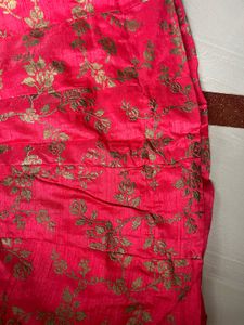 Elegant Pink &amp; White Embroidered Lehenga Choli