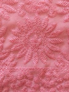 Peach Embroidered saree