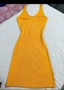 Ribbed Tank Dress - Sunny Yellow
