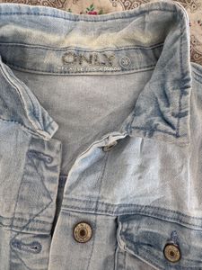 ONLY Women Light Blue Denim Jacket Size 36