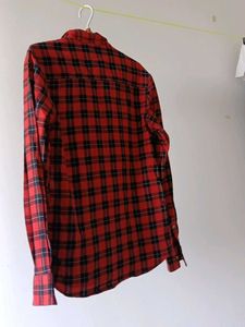 Flying Machine Red Plaid Shirt