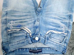 Cute Anchor Detail Jeans