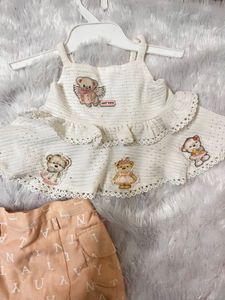 Adorable Baby Girl Teddy Bear Set