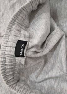 Grey Sweatpants with Zipper Accents