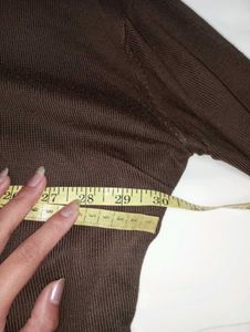 Brown Turtleneck Sweater