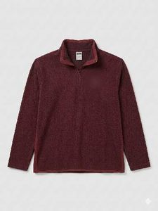 Cozy Burgundy Fleece Pullover