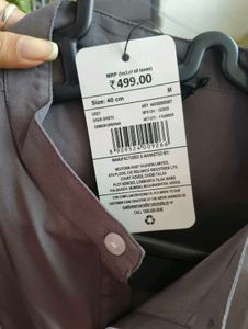 Men's Grey Mandarin Collar Shirt