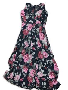 Floral Printed Sleeveless Maxi Dress