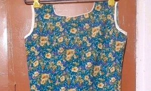 Sleeveless Floral Long Kurti (Woman)