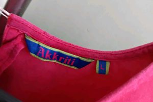 Unique Embroidered Red Top