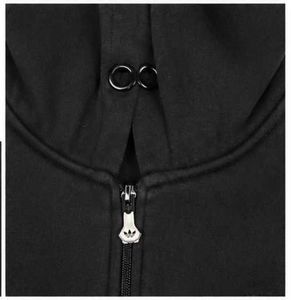 Unisex Adidas Black Zip-Up Hoodie