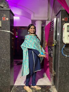Elegant Navy Blue Salwar Suit Set