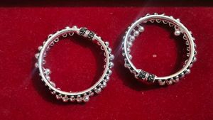 new design pure silver kada for baby
