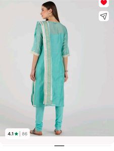 Beautiful Teal Kurta Set with Dupatta
