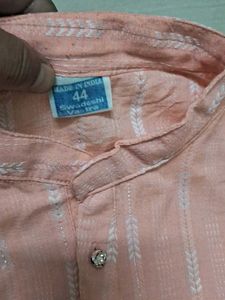 Men's Peach Kurta