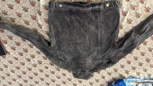 Stylish Denim Jacket with Star Print