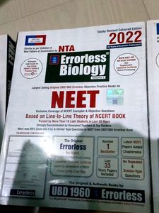 Neet Biology Class 11 And 12 Errorless Books