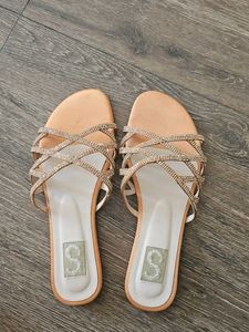 Pakistani Sana Safinaz  Rhinestone flats