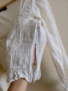 Vintage White Long Sleeve Top