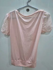 Peach Ruffle Top
