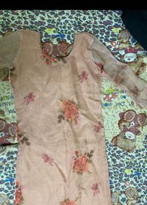 Elegant Pink Floral Kurta