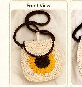 Crocheted Sunflower Sling Bag🌻