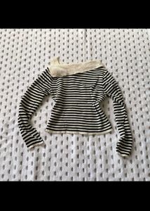 Striped Asymmetrical Top