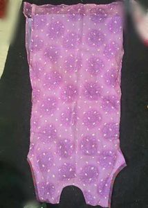 Sheer Purple Floral Print Kurti