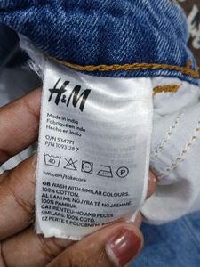 H&amp;M Light Wash Wide Leg Jeans